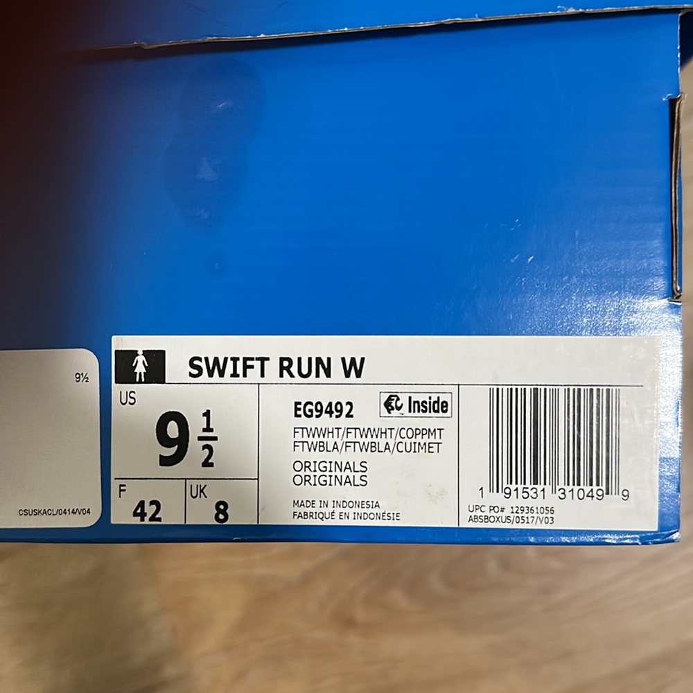 adidas white swift run women's